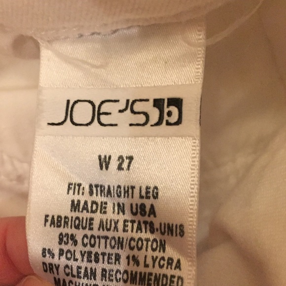 Reposh Joe’s Jeans white Straight Leg - Picture 5 of 5